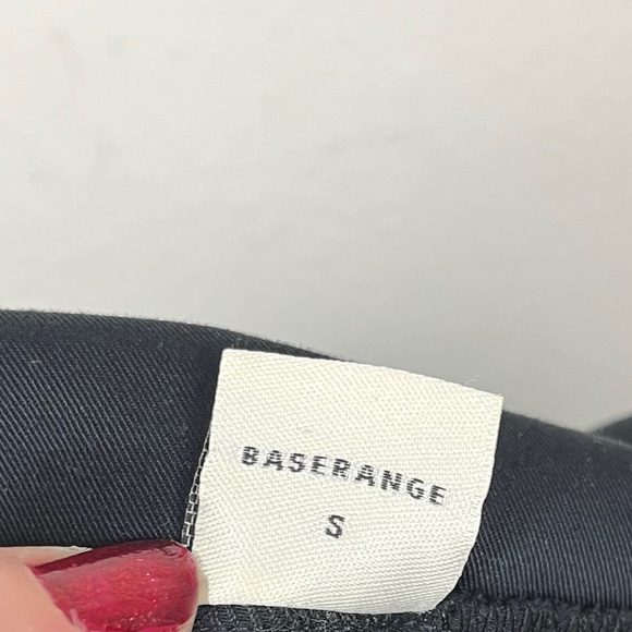 Baserange Organic Cotton Minimalist Long Strap Overalls Jumpsuit Black Small - Picture 7 of 7